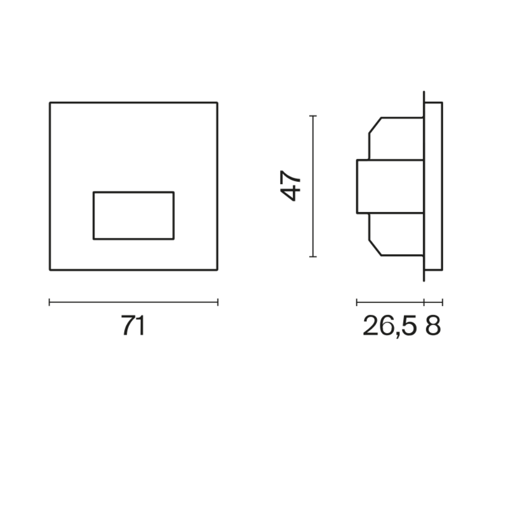 Датчик движения встраиваемый Voltum S70 Кашемир VLS070503 — изображение 5