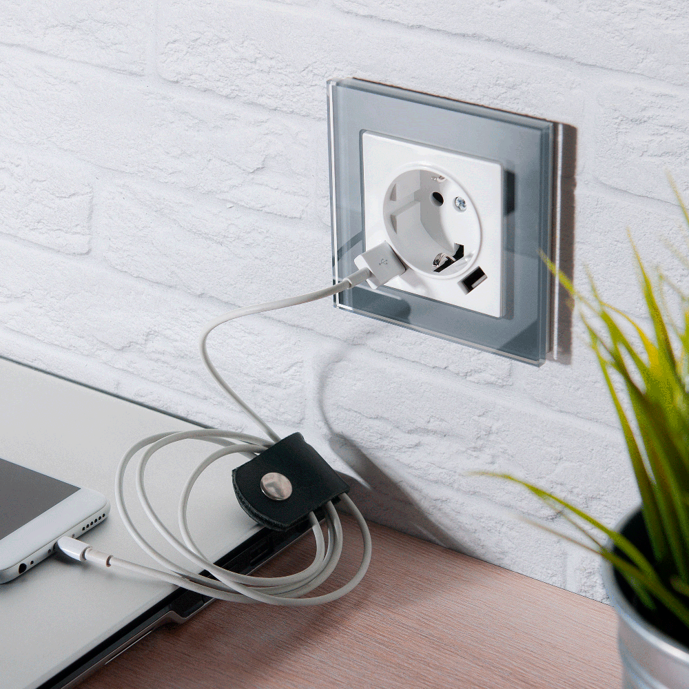 Рамка стеклянная Werkel Favorit на 1 пост Серый W0011115 — изображение 2