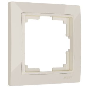 Рамка из поликарбоната Werkel Snabb basic на 1 пост Слоновая кость W0012003