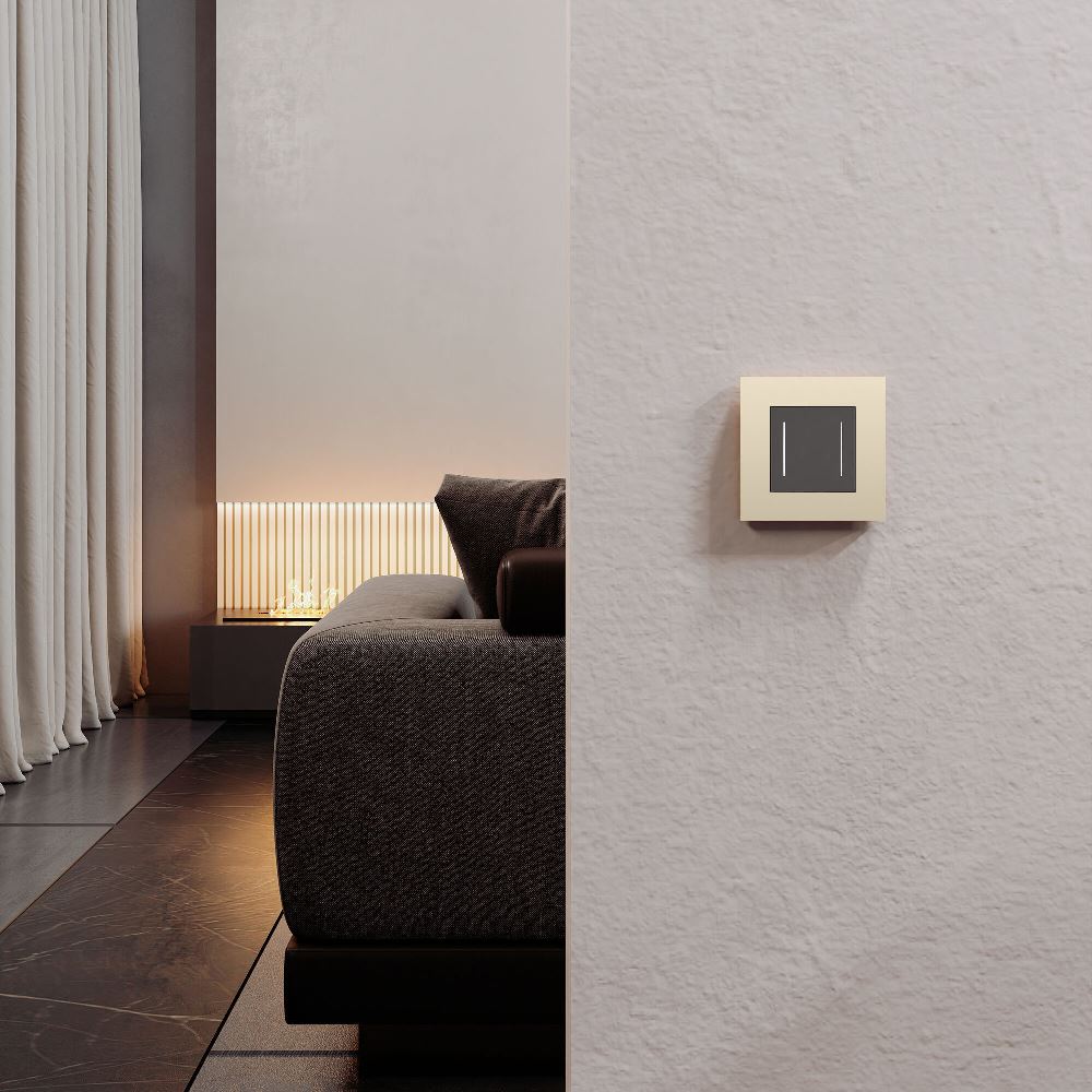 Рамка из поликарбоната Werkel Slab на 1 пост Айвори W0012962 — изображение 2