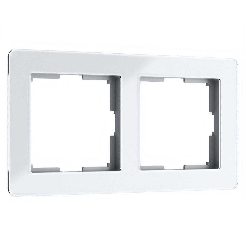 Рамка акриловая Werkel Acrylic на 2 поста Белый W0022701