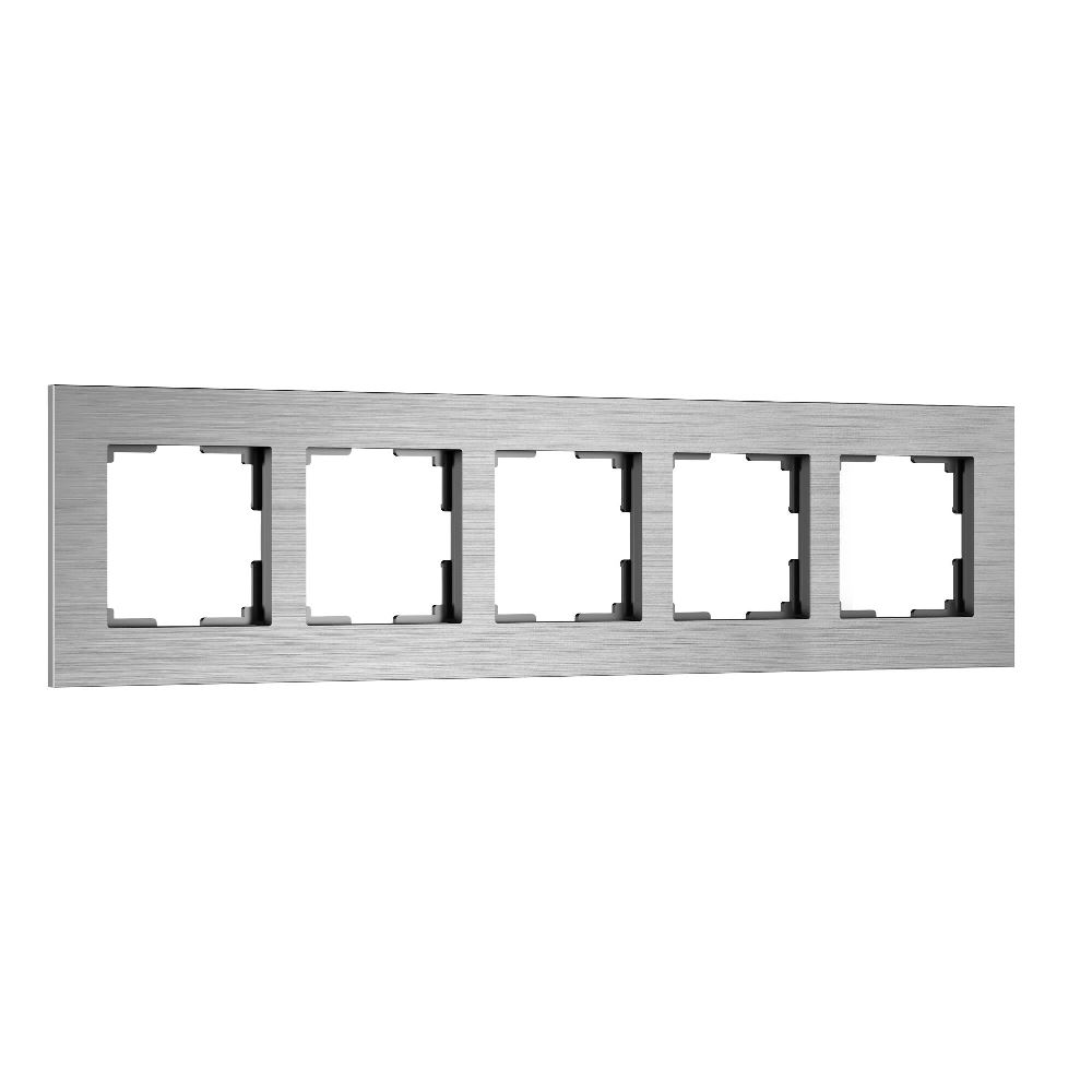 Рамка из металла Werkel AluMax на 5 постов Алюминий W0053506