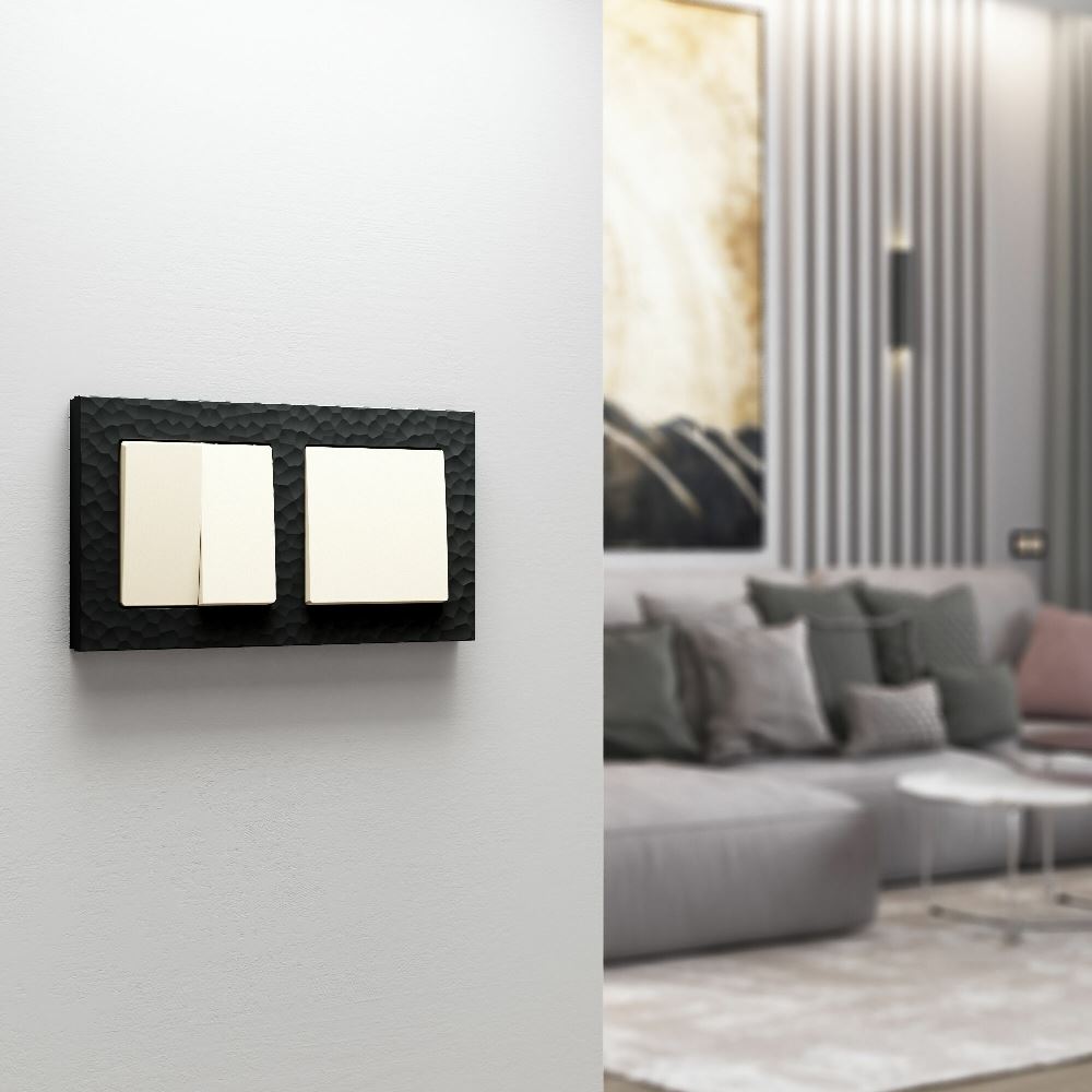 Выключатель одноклавишный встраиваемый Werkel Айвори матовый W1110062 — изображение 3