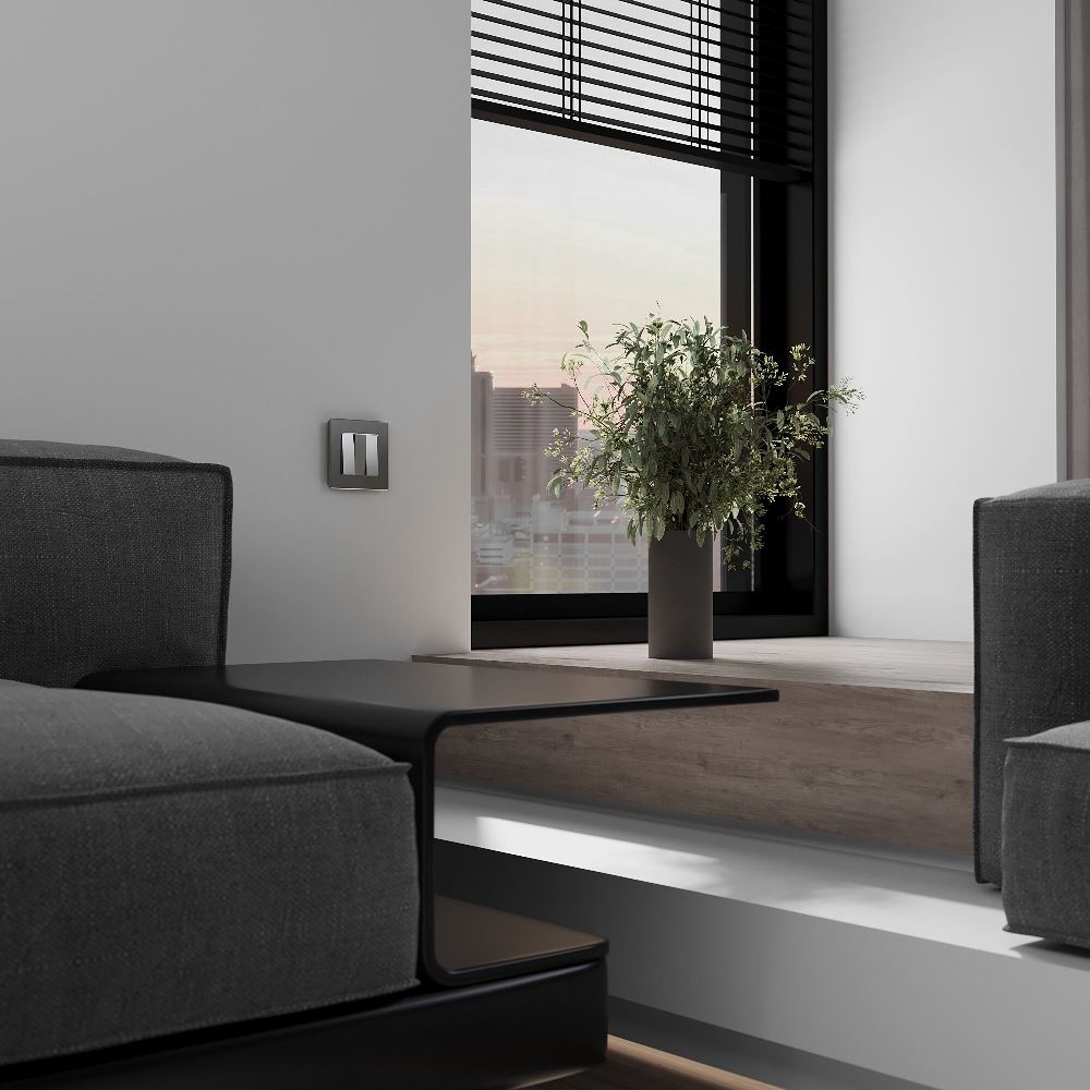 Выключатель трехклавишный встраиваемый Werkel Серебряный матовый W1130065 — изображение 2