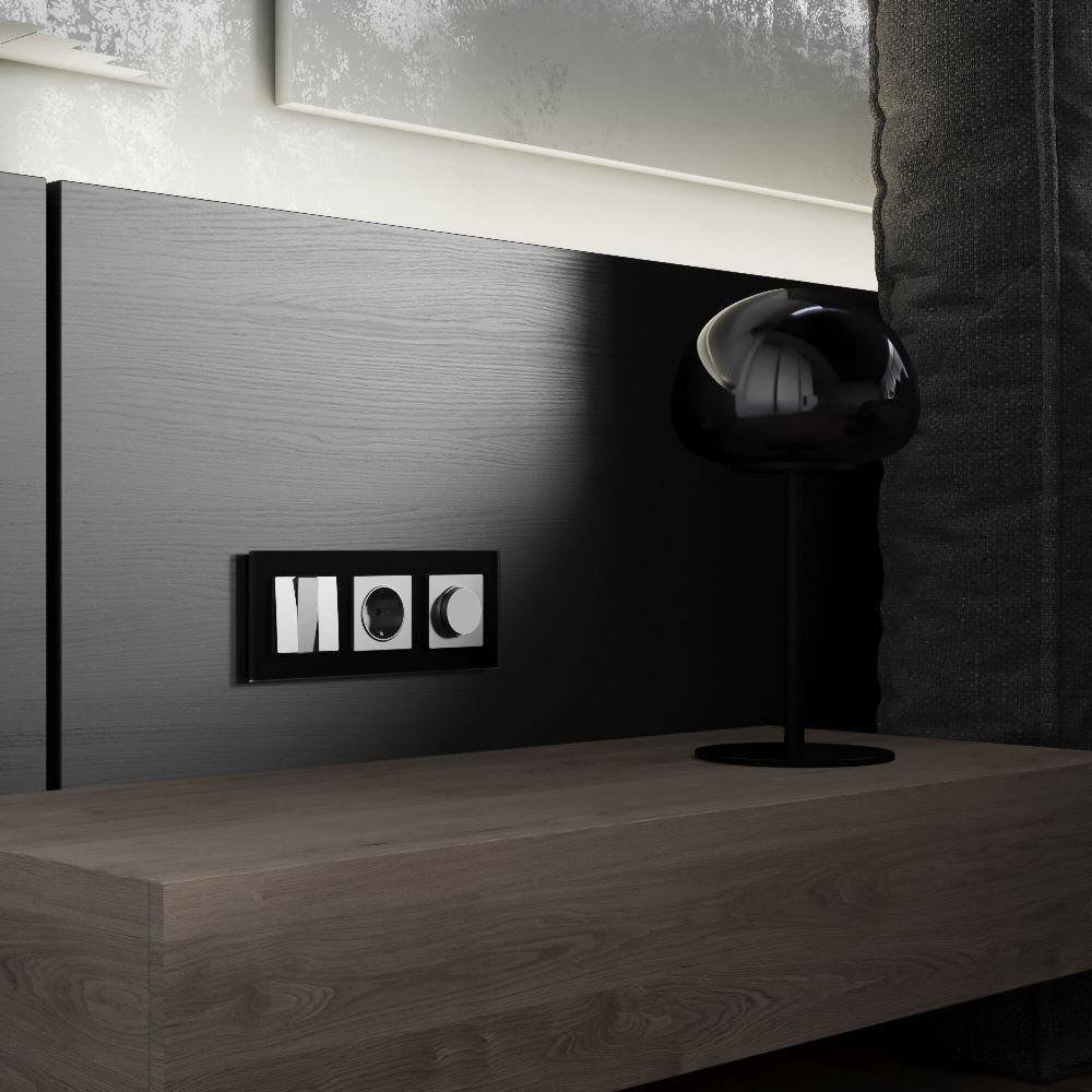 Выключатель трехклавишный встраиваемый Werkel Серебряный матовый W1130065 — изображение 3