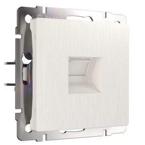 Розетка встраиваемая телефонная Werkel RJ-11 Перламутровый рифленый W1182013