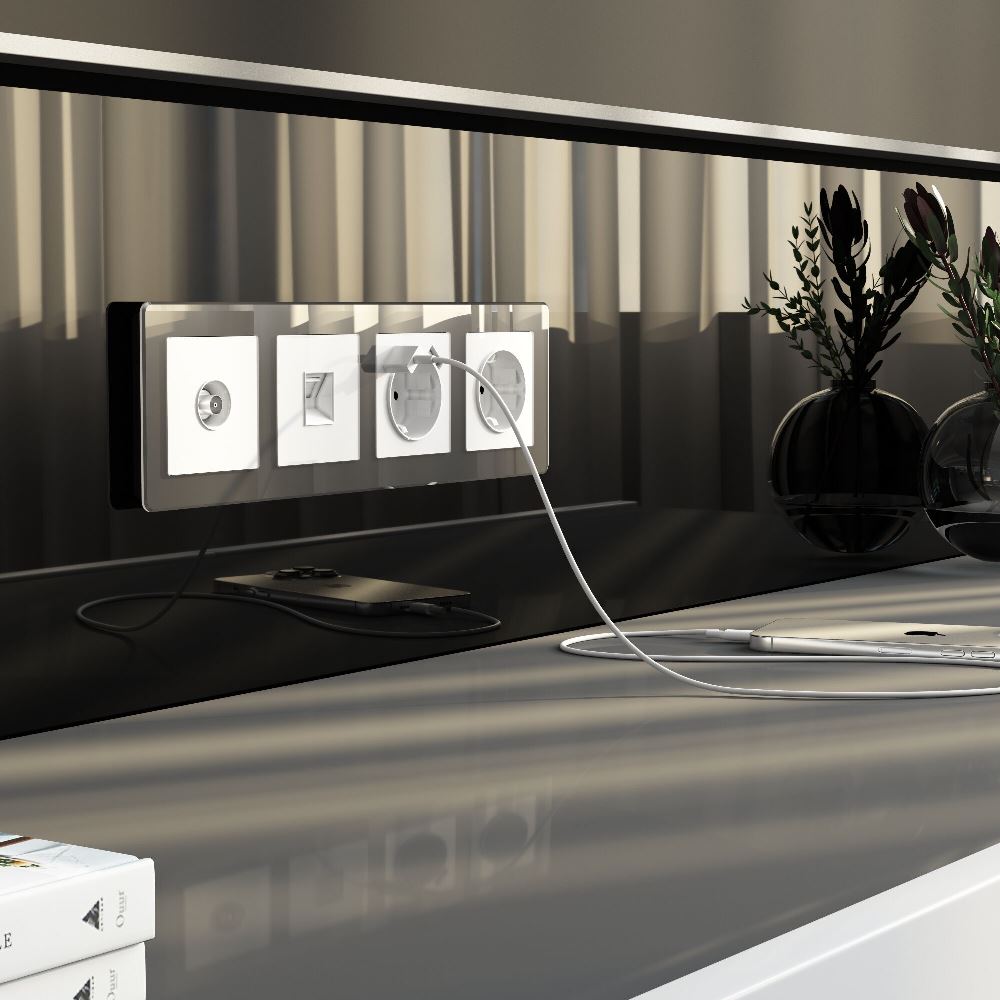 ТВ-розетка встраиваемая оконечная Werkel Белый W1183041 — изображение 2