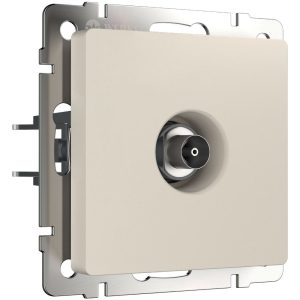 ТВ-розетка встраиваемая оконечная Werkel Айвори матовый W1183062