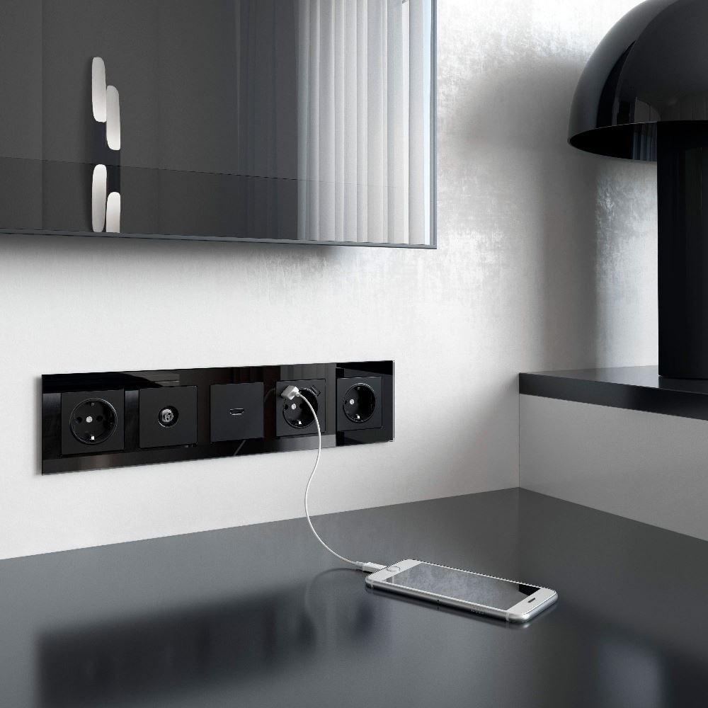 Розетка встраиваемая HDMI Werkel Черный матовый W1186008 — изображение 2