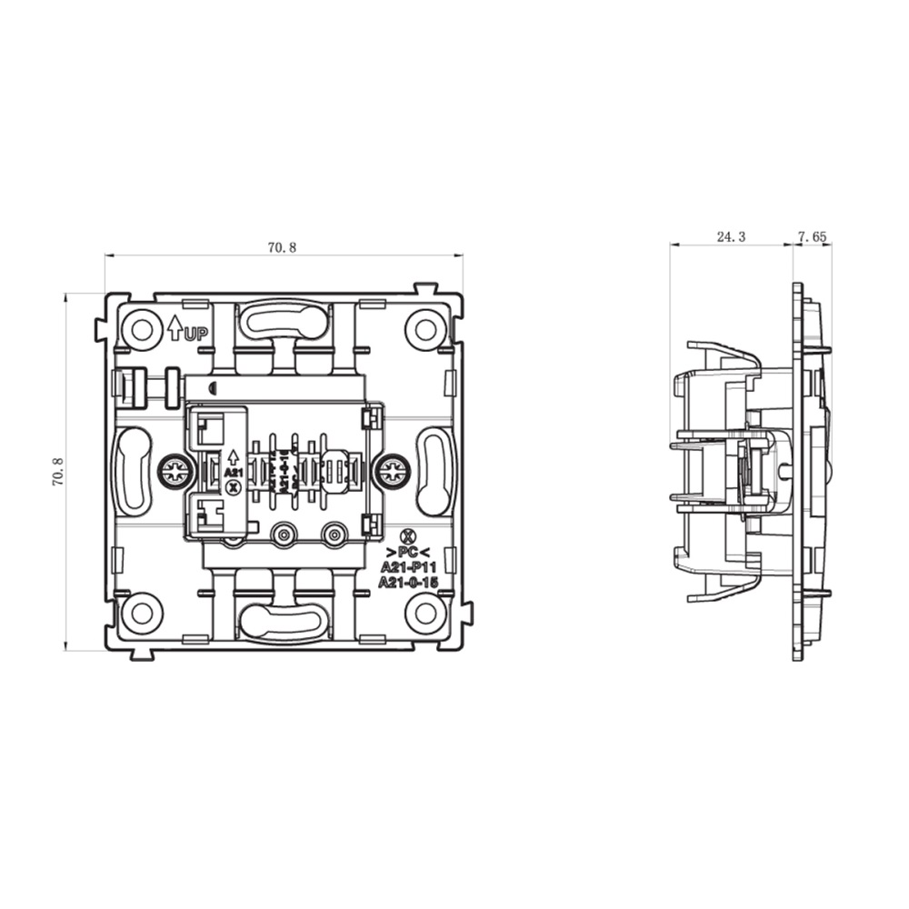 Выключатель одноклавишный встраиваемый Donel R98 звонкового типа Коралл матовый DA15100-DA29645 — изображение 6