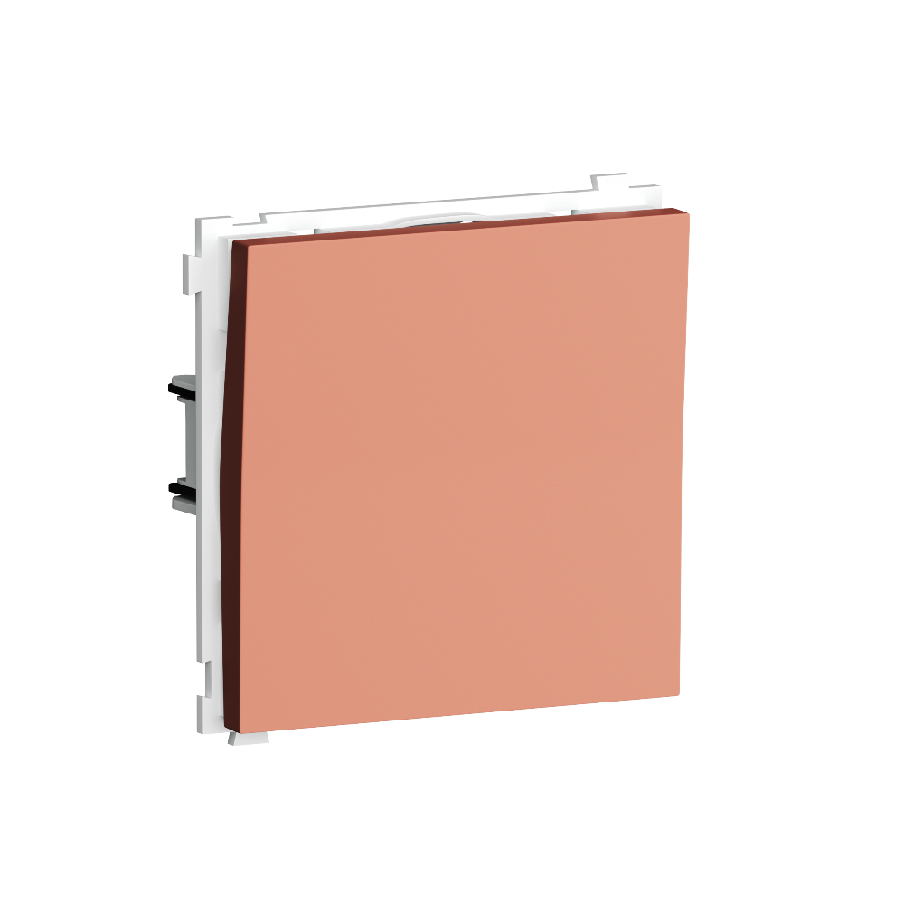 Выключатель одноклавишный встраиваемый Donel R98 звонкового типа Коралл матовый DA15100-DA29645