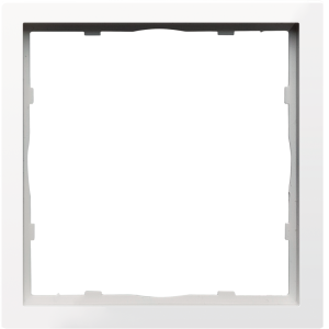 Рамка пластиковая Donel R98 нa 1 пост Белый глянцевый DA21103