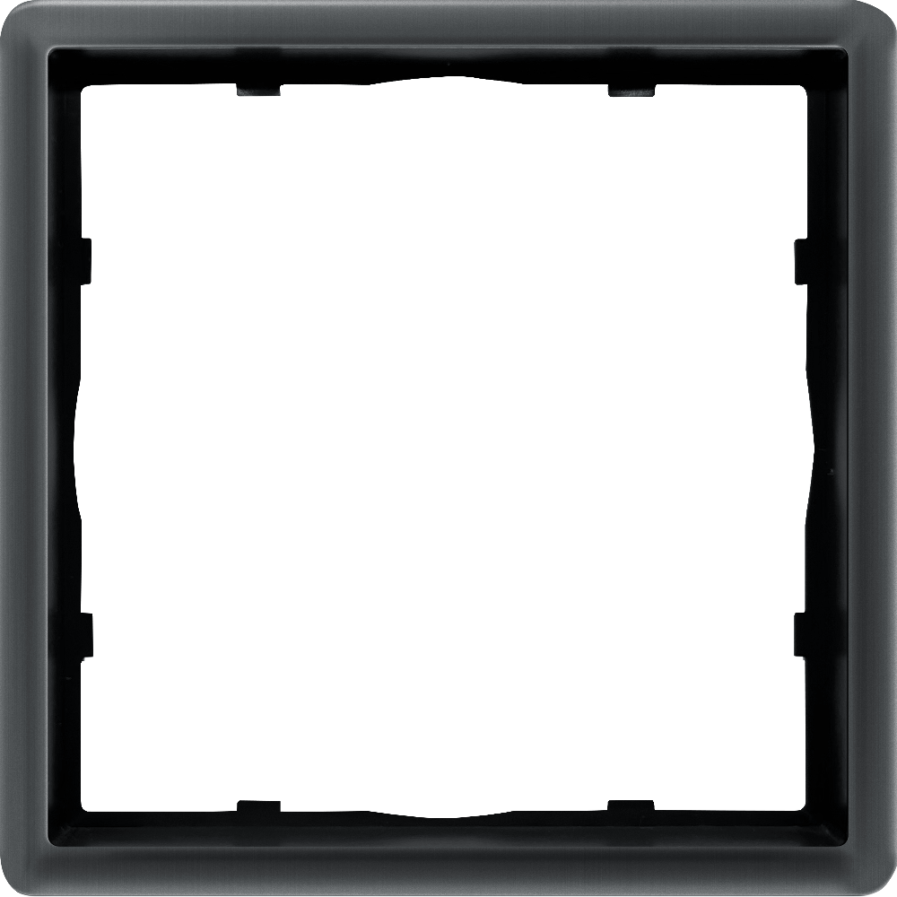 Рамка из металла Donel R98 Metal на 1 пост Вороненая сталь DA211GS