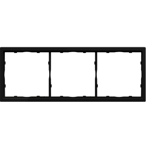 Рамка пластиковая Donel R98 на 3 поста Карбон матовый DA21330