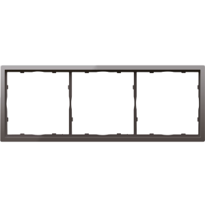 Рамка пластиковая Donel R98 на 3 поста Сталь матовая DA21337