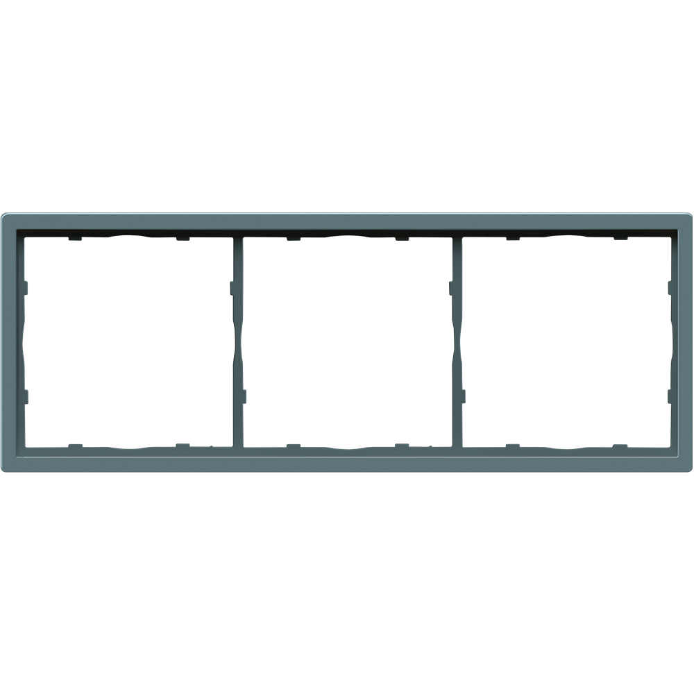 Рамка пластиковая Donel R98 на 3 поста Изумруд матовый DA21339