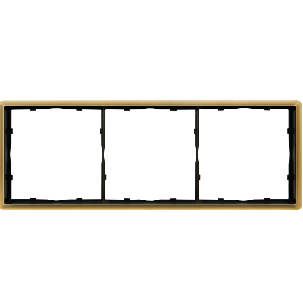 Рамка из металла Donel R98 Metal на 3 поста Золото матовое DA213BR