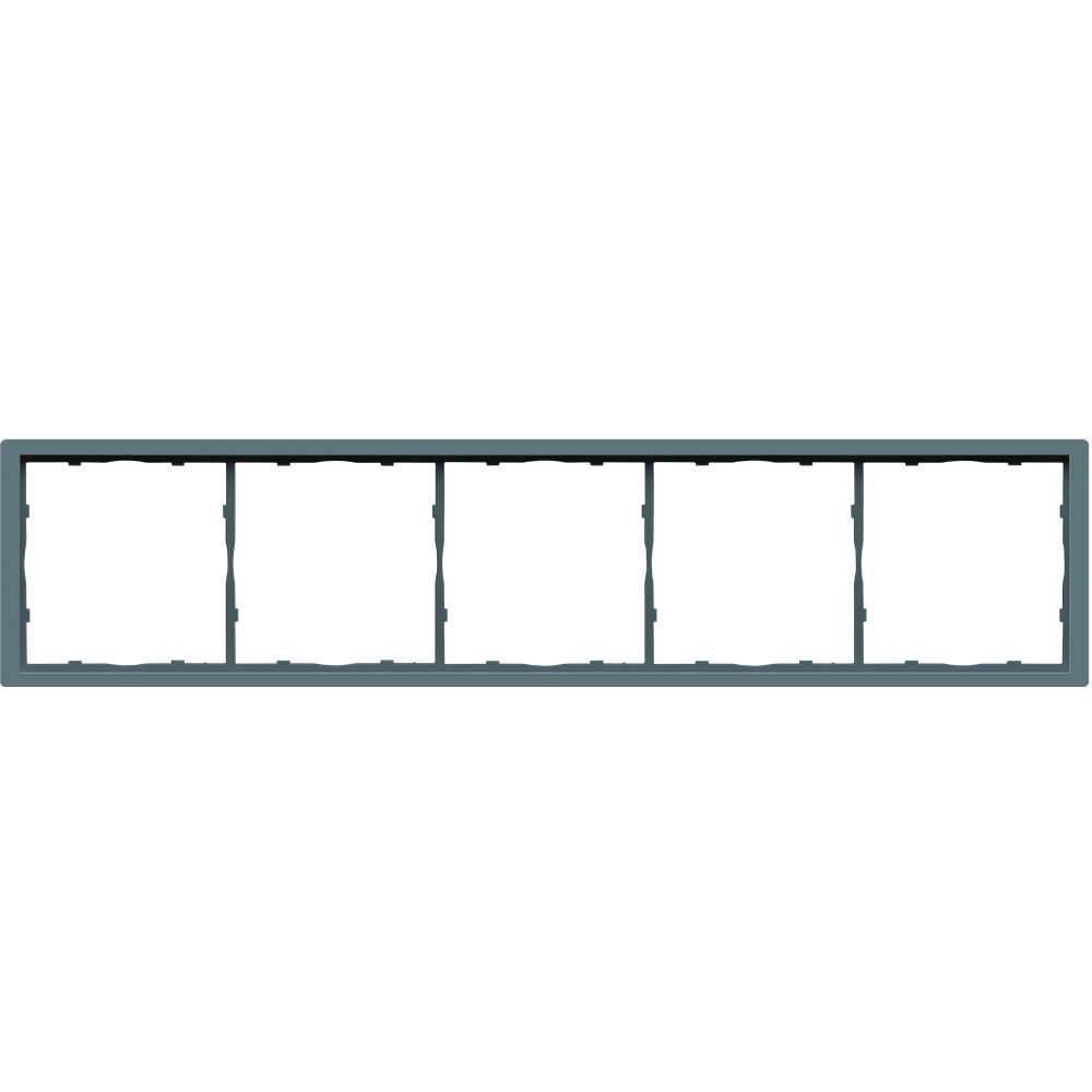 Рамка пластиковая Donel R98 на 5 постов Изумруд матовый DA21539