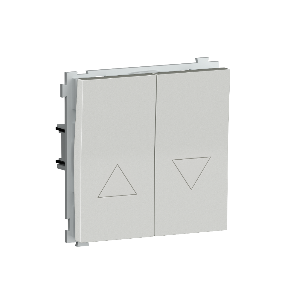 Выключатель жалюзи встраиваемый Donel R98 с блокировкой Белый глянцевый DA25800-DA29403