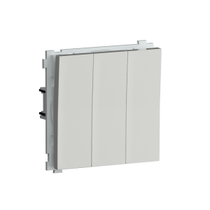 Выключатель трехклавишный встраиваемый Donel R98 Белый глянцевый DA28300-DA29303