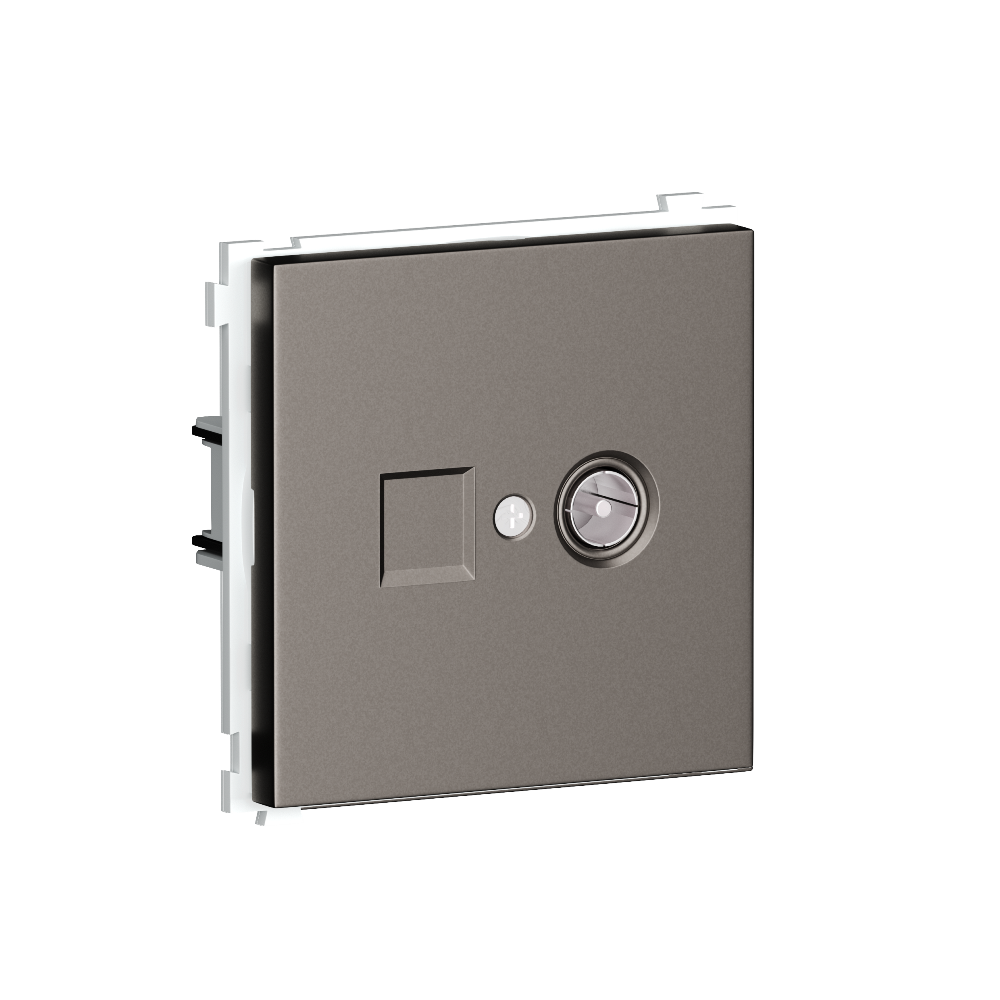 ТВ-розетка встраиваемая оконечная Donel R98 Сталь матовая DA30100-DA87937