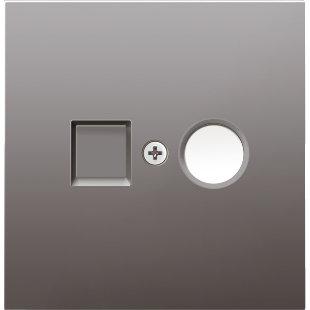 ТВ-розетка встраиваемая оконечная Donel R98 Сталь матовая DA30100-DA87937 — изображение 2