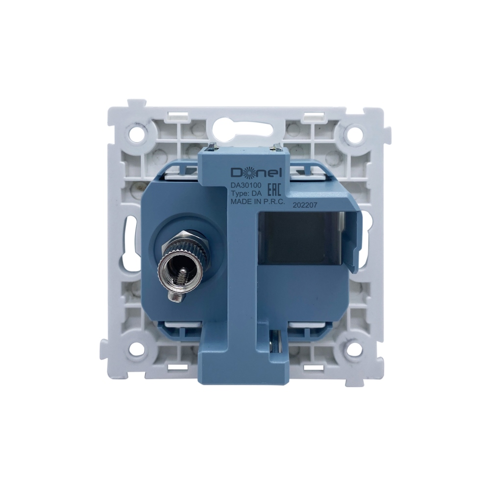 ТВ-розетка встраиваемая оконечная Donel R98 Сталь матовая DA30100-DA87937 — изображение 4