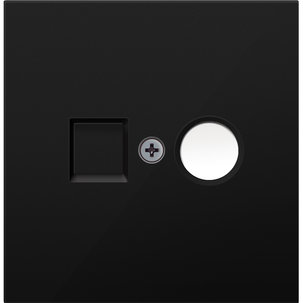 Розетка встраиваемая TV-SAT Donel R98 F-разъём Карбон матовый DA30200-DA87930 — изображение 2