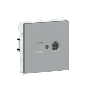 Розетка встраиваемая TV-SAT Donel R98 F-разъём Серый матовый DA30200-DA87940