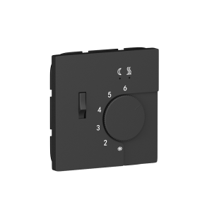 Терморегулятор механический Donel R98 с внешним датчиком пола Черный матовый DTEF231-DA14928