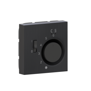 Терморегулятор механический Donel R98 Metal с внешним датчиком Вороненая сталь DTEF231-DA149GS