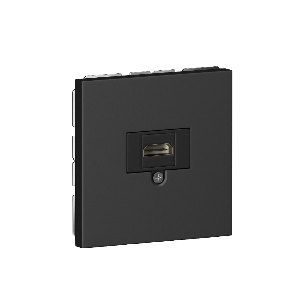 Розетка встраиваемая HDMI Donel R98 2.0a Черный матовый STRS20A-DA27628