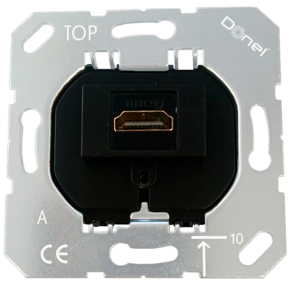 Розетка встраиваемая HDMI Donel R98 Metal 2.0a Никель STRS20A-DA276NB — изображение 4