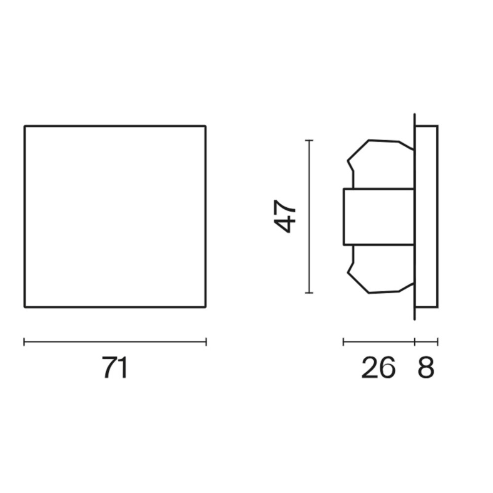 Выключатель одноклавишный встраиваемый Voltum S70 Графит VLS010107 — изображение 6