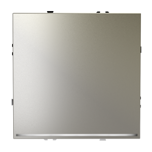 Выключатель одноклавишный встраиваемый Voltum S70 с подсветкой Шелк VLS010204