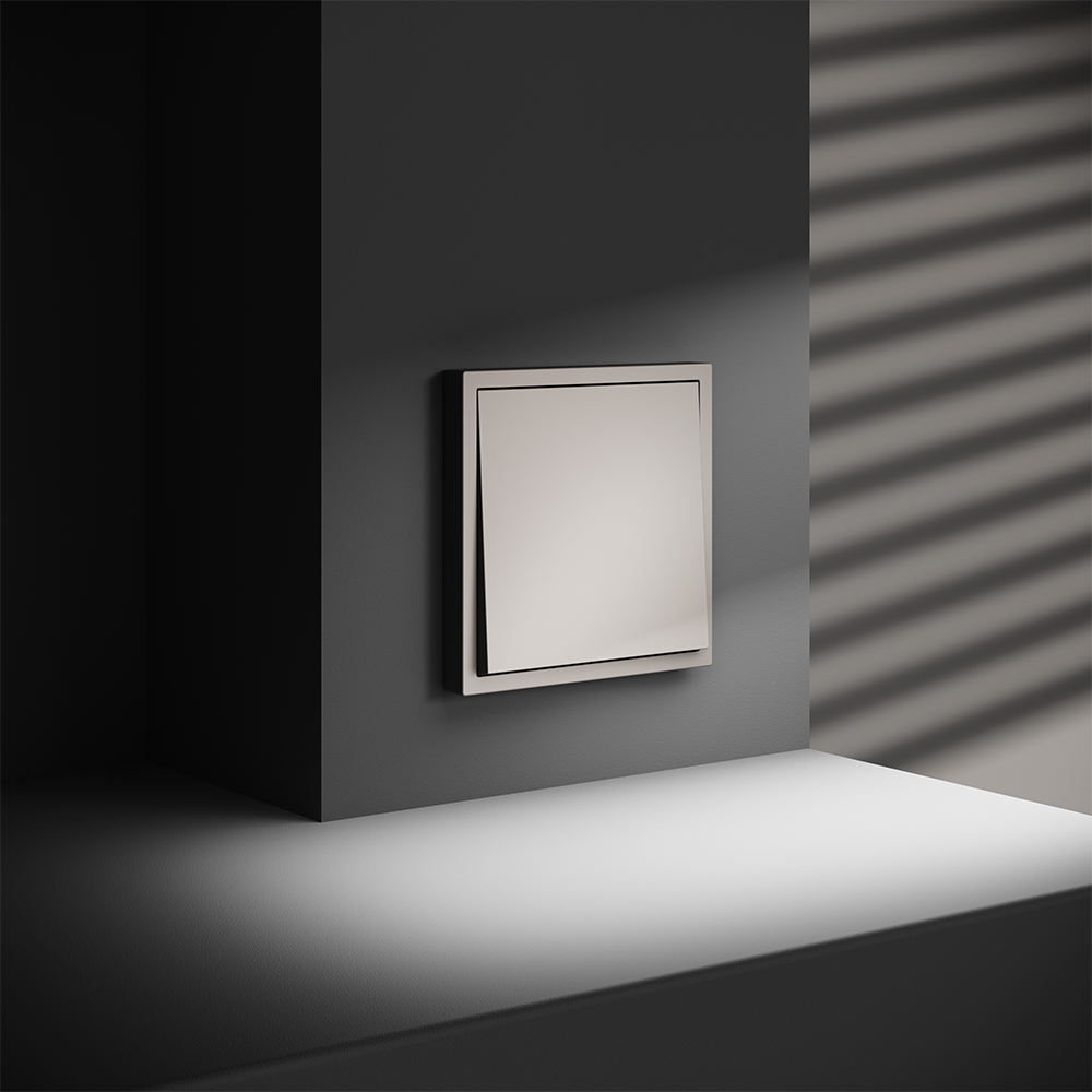 Выключатель одноклавишный встраиваемый с самовозвратом Voltum S70 Кашемир VLS010603 — изображение 4