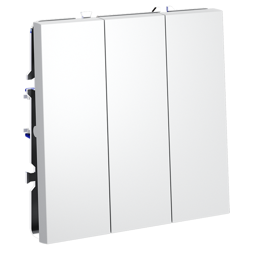 Выключатель трехклавишный встраиваемый Voltum S70 Белый матовый VLS030102 — изображение 2