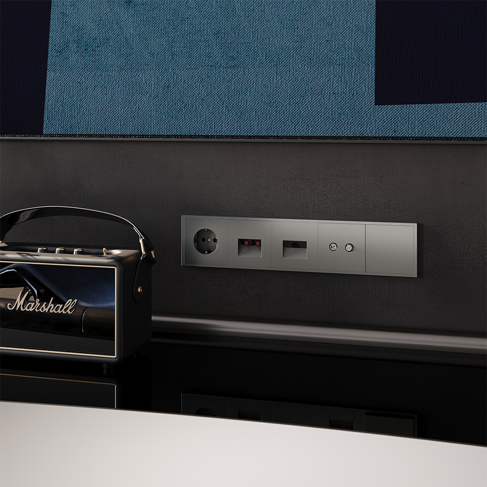 Акустическая розетка встраиваемая Voltum S70 Титан VLS060306 — изображение 5