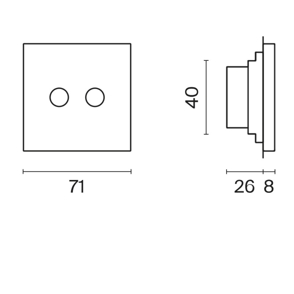 Розетка встраиваемая TV-SAT Voltum S70 оконечная Графит VLS060407 — изображение 6