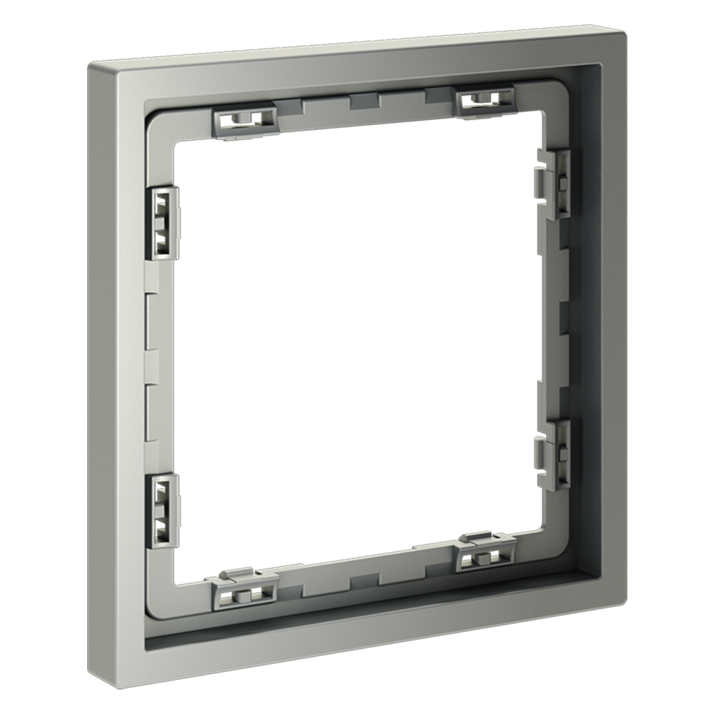 Рамка пластиковая Voltum S70 на 1 пост Сталь глянцевая VLS100105 — изображение 2