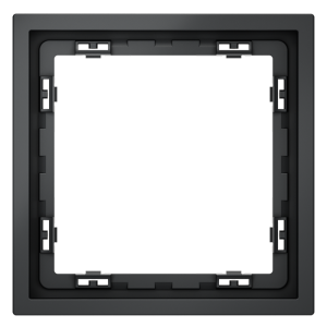 Рамка пластиковая Voltum S70 на 1 пост Графит глянцевый VLS100107