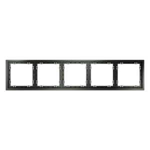 Рамка пластиковая Voltum S70 на 5 постов Титан глянцевый VLS100506