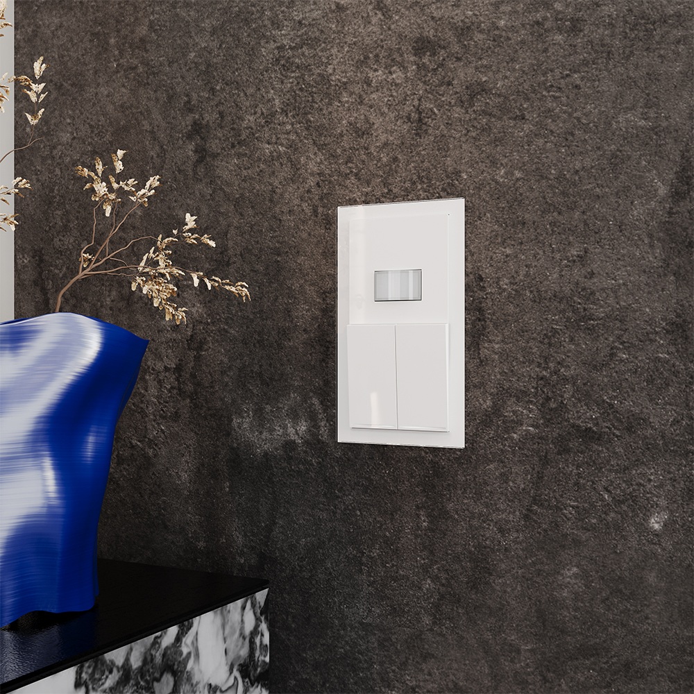 Рамка стеклянная Voltum S70 на 2 поста Белый глянцевый VLS110201 — изображение 3