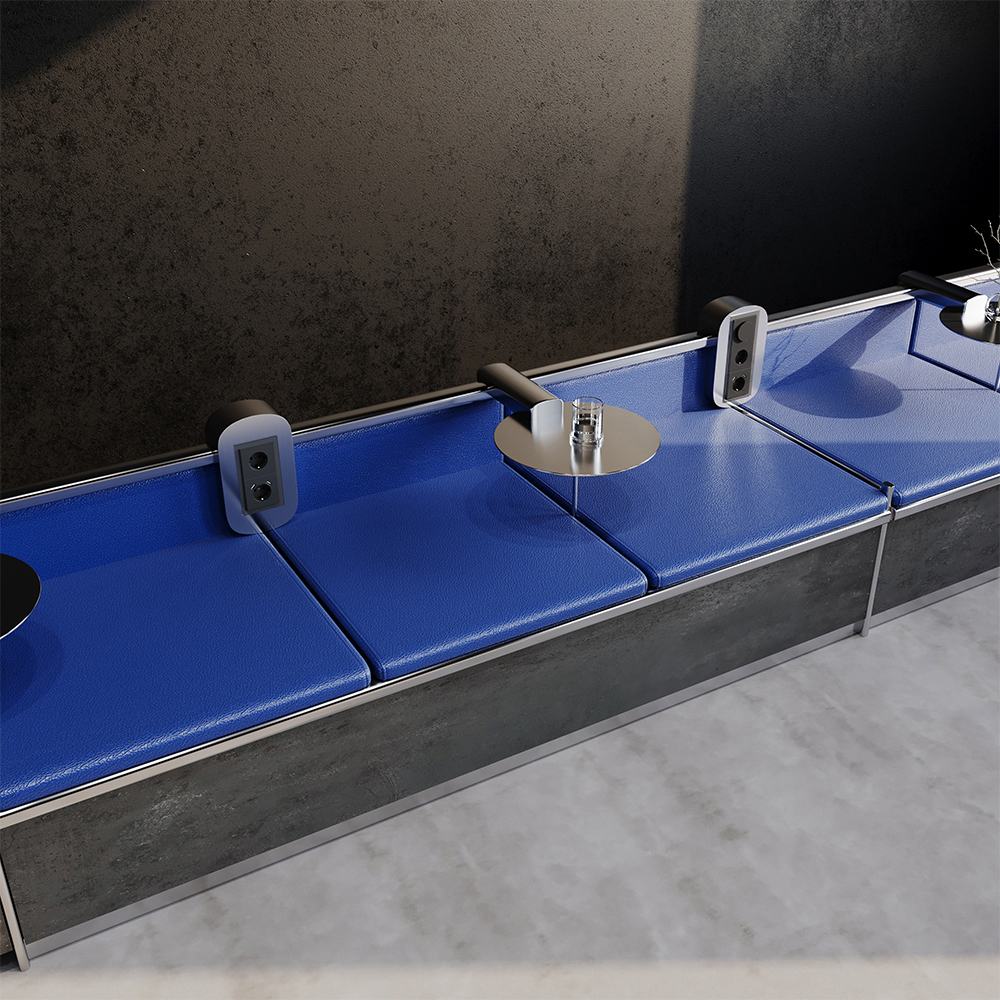 Рамка стеклянная Voltum S70 на 3 поста Черный глянцевый VLS110308 — изображение 4