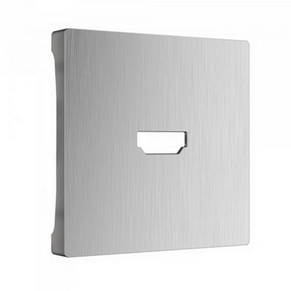 Накладка для розетки HDMI Werkel Серебряный рифленый W1196009