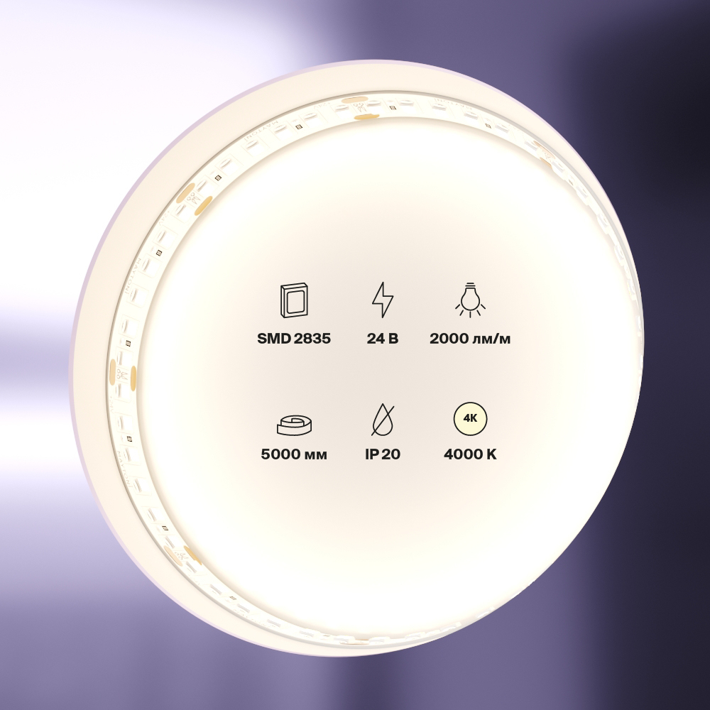 Светодиодная лента Standard Maytoni Led Strip Standard 5 м 4000 K Белый 10155 — изображение 2